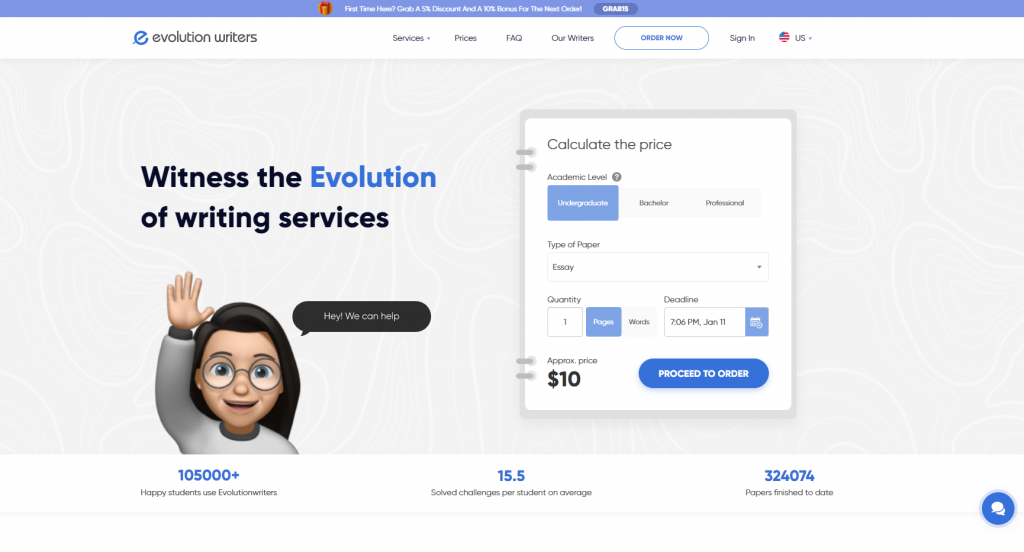 EvolutionWriters Mainpage