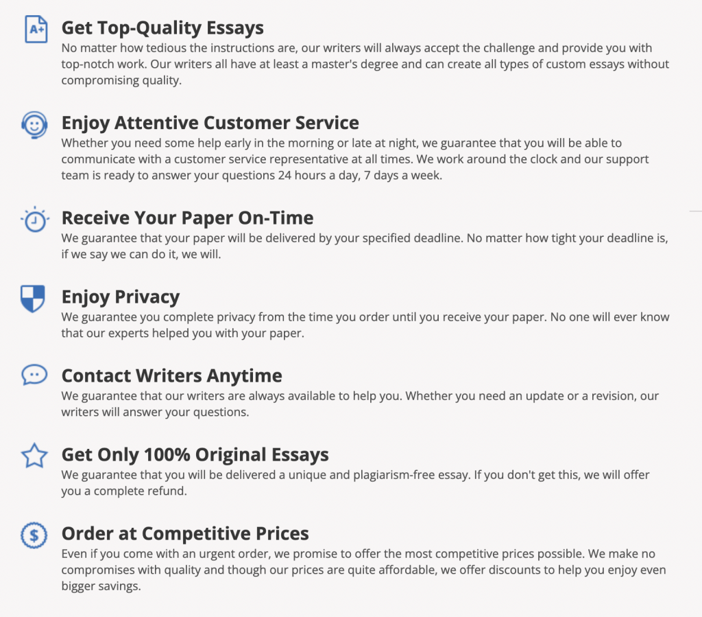 NinjaEssays Guarantees